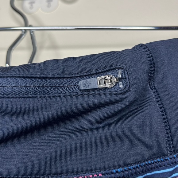 ATHLETA Multicolor Space Dye Stripe Atheleisure Lined Pockets Shorts - Picture 5 of 7